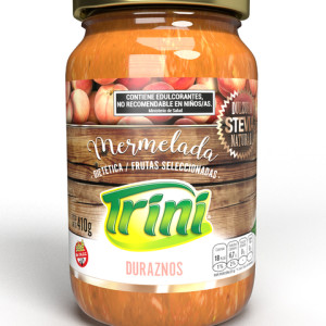 Mermelada De Durazno Sin Tacc Con Stevia X 410 Grs - Trini